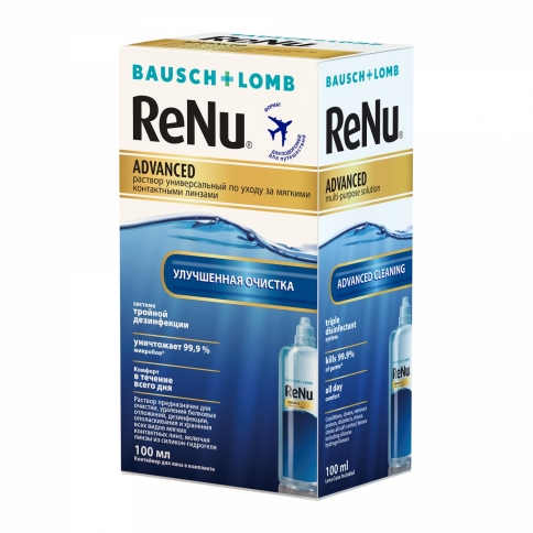 Раствор для  линз (Реню) "Renu Advanced" 100 мл. фото 1