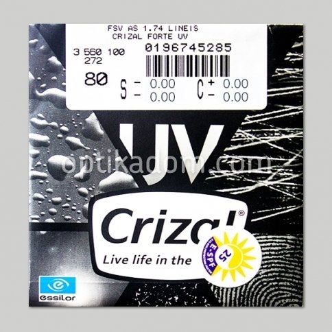  Линза очковая AS Lineis 1.74 Crizal Forte UV фото 1 