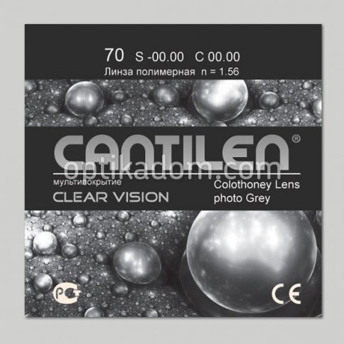 Линза очковая CANTILEN Colorhoney Lens Clear Vision 1.56 GRAY фото 1
