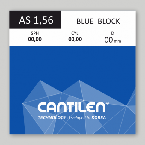 Линза очковая CANTILEN BLUE BLOCK HMC/EMI AS 1.56  фото 1