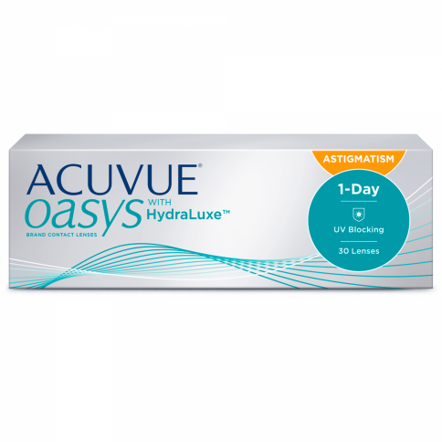  Контактные линзы 1-DAY ACUVUE OASYS with HydraLuxe for Astigmatism (30 шт.) фото 1 