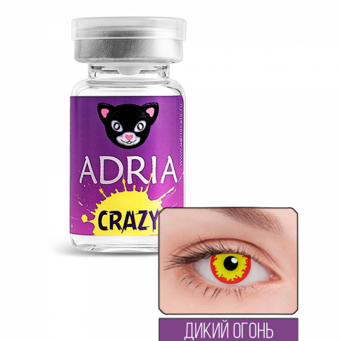  Контактные линзы цветные ADRIA Crazy (1 шт.) фото 30 