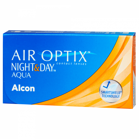 Контактные линзы AIR Optix Aqua NIGHT & DAY (3 шт.) фото 1
